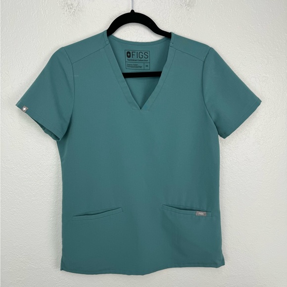 Figs Casma Hydrogreen Scrub Top PO 1367 - Picture 2 of 8